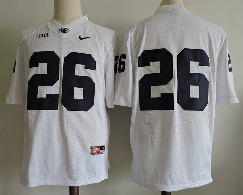 Penn State Nittany Lions #26 No Name Football Jersey White by My Store