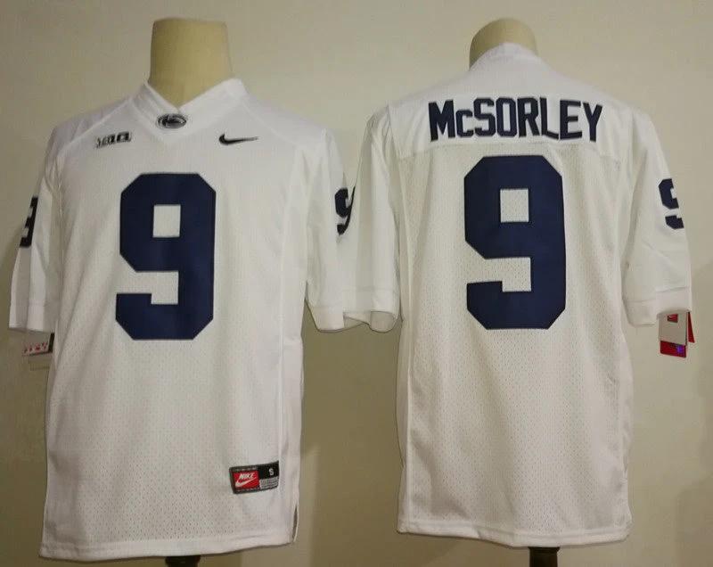 Penn State Nittany Lions #9 Trace McSorley Football Jersey White by My Store