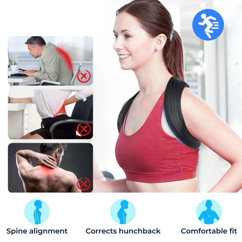 PerfectAlign Back Brace Posture Corrector Support - Adjustable | Ideal for Chronic Pain Recovery and Daily Comfort Bowlift by Bowlift