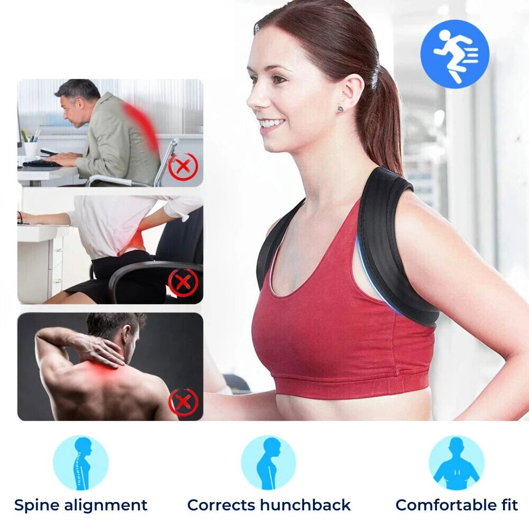 PerfectAlign Back Brace Posture Corrector Support - Adjustable | Ideal for Chronic Pain Recovery and Daily Comfort Bowlift by Bowlift