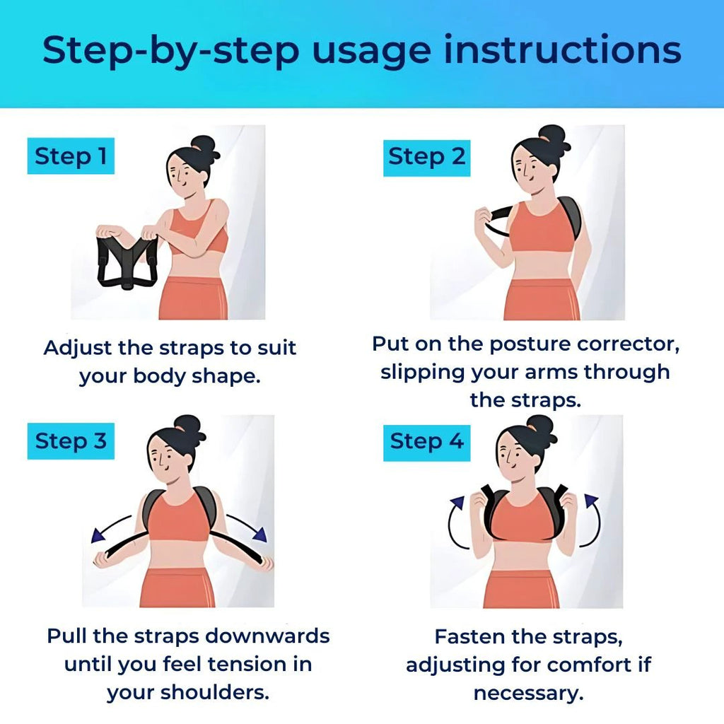 PerfectAlign Back Brace Posture Corrector Support - Adjustable | Ideal for Chronic Pain Recovery and Daily Comfort Bowlift by Bowlift