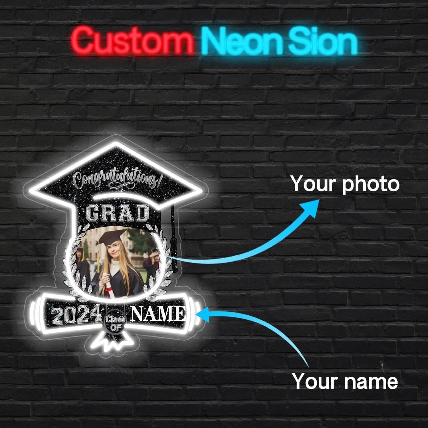 Personalized 2025 Graduation Gift Neon Signs by Neonchics