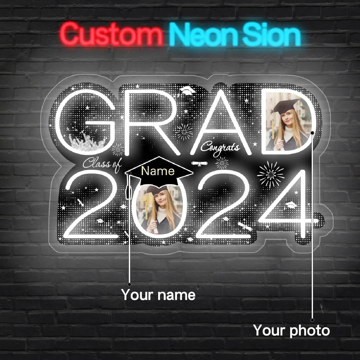 Personalized 2025 Graduation Gift Neon Signs by Neonchics