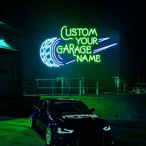 Personalized Garage Name Neon Sign Led Garage Neon Sign by Neonchics