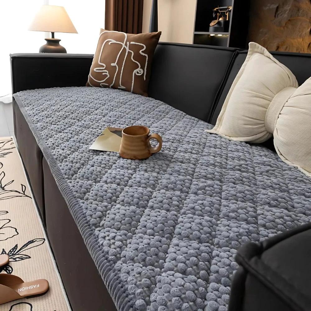 Pet-Proof Textured Quilted Sofa Protector Slipcover by Casa & Beyond
