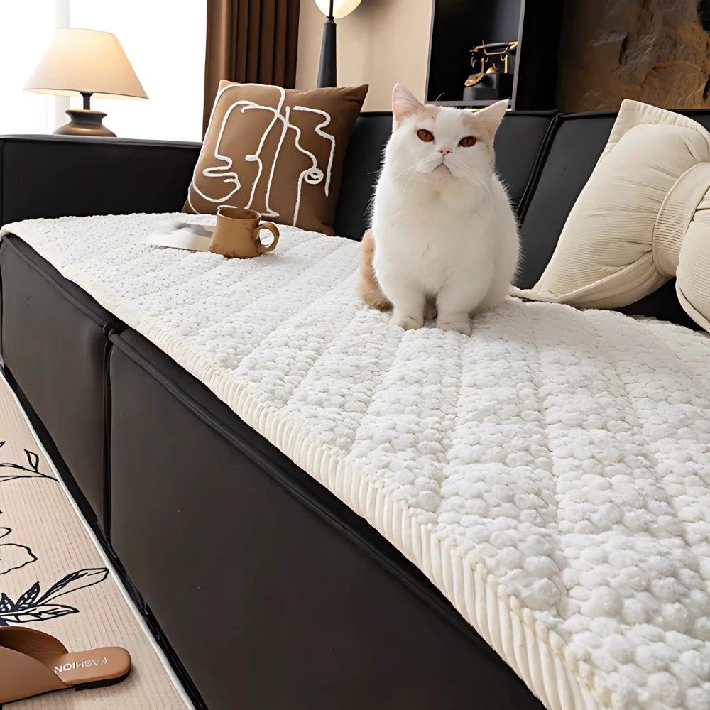 Pet-Proof Textured Quilted Sofa Protector Slipcover by Casa & Beyond