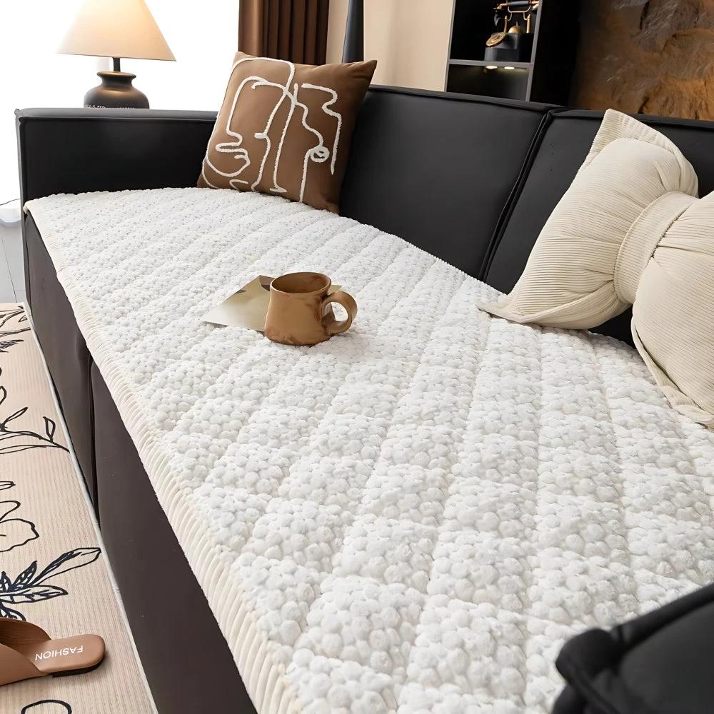 Pet-Proof Textured Quilted Sofa Protector Slipcover by Casa & Beyond