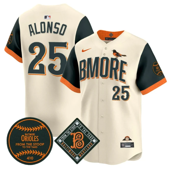 Pete Alonso Jersey #25 Baltimore Orioles 2026 City Connect Premier Stitched by My Store