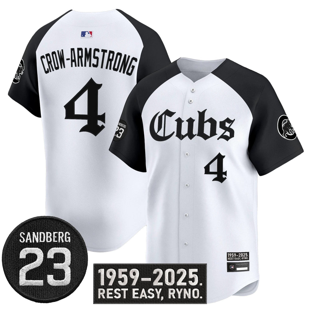 Pete Crow-Armstrong Jersey #4 Chicago Cubs Ryne Sandberg Tribute Stitched Alter by My Store