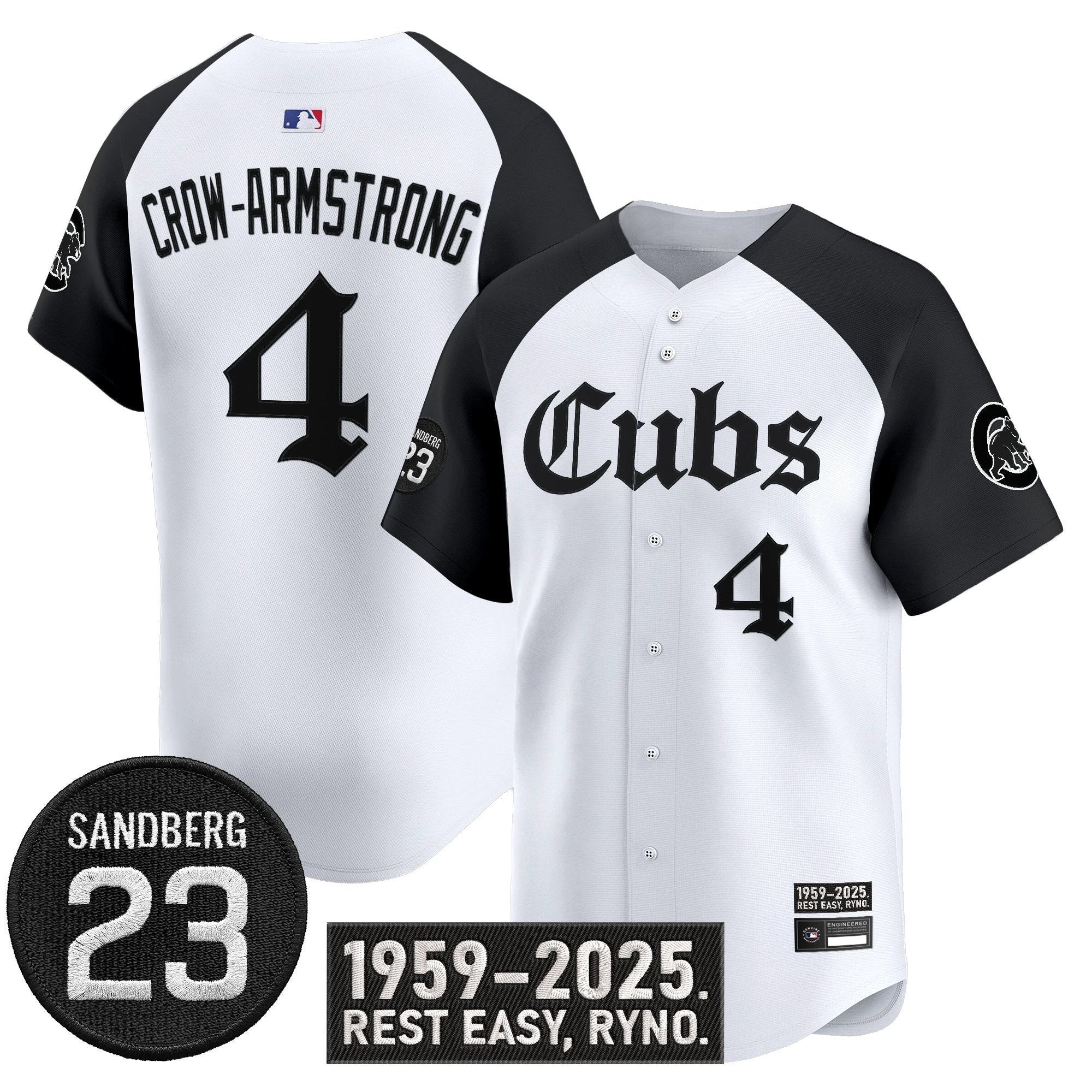 Pete Crow-Armstrong Jersey #4 Chicago Cubs Ryne Sandberg Tribute Stitched Alter by My Store
