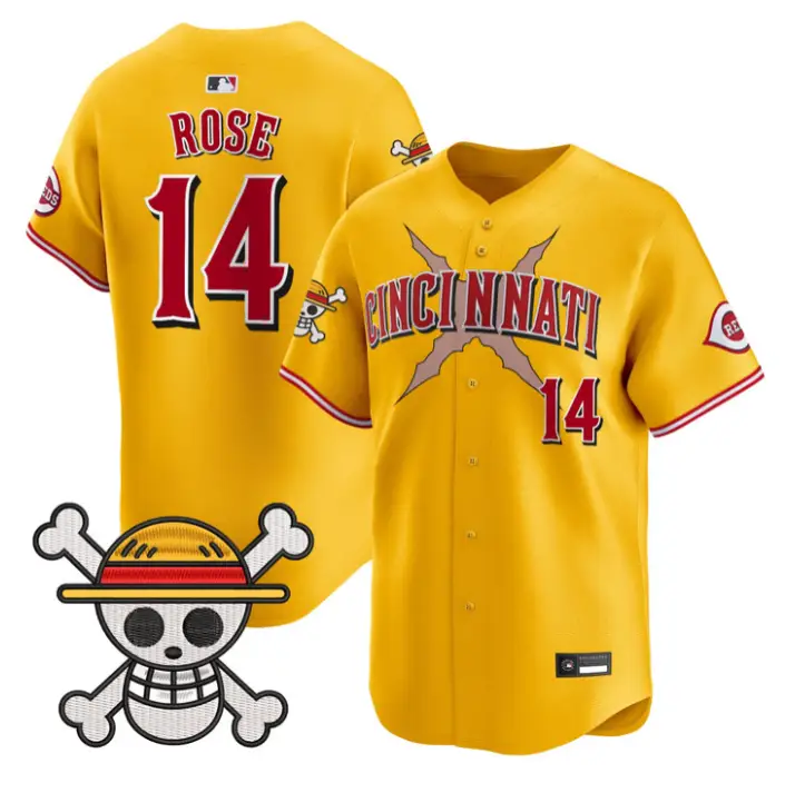 Pete Rose Jersey #14 Cincinnati Reds One Piece Vapor Premier Stitched by My Store
