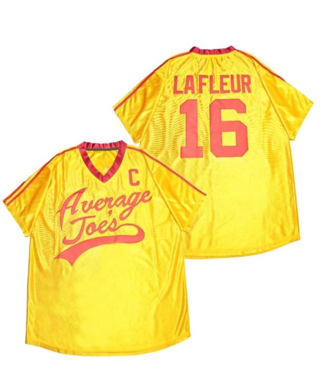 Peter Lafluer Average Joes Baseball Jersey Yellow by My Store