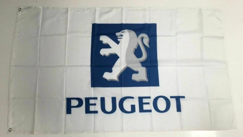 Peugeot Banner Flag Car Convertible Sedan Hatch Auto Mechanic Workshop Man Cave 3x5ft by flagsjustdoit