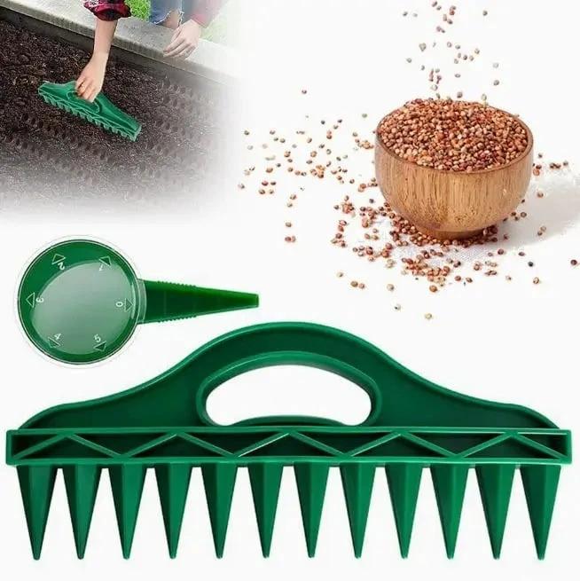 Plant dibber with 12-hole template – Easy even seed sowing by BowLift