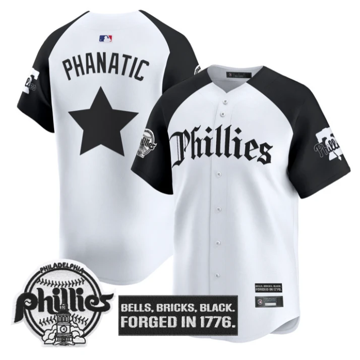 Phanatic Jersey Philadelphia Phillies Gothic Liberty Edition Stitched Alternate by My Store
