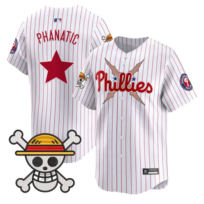 Phanatic Jersey Philadelphia Phillies One Piece 2025 Limited Stitched Stripes by My Store