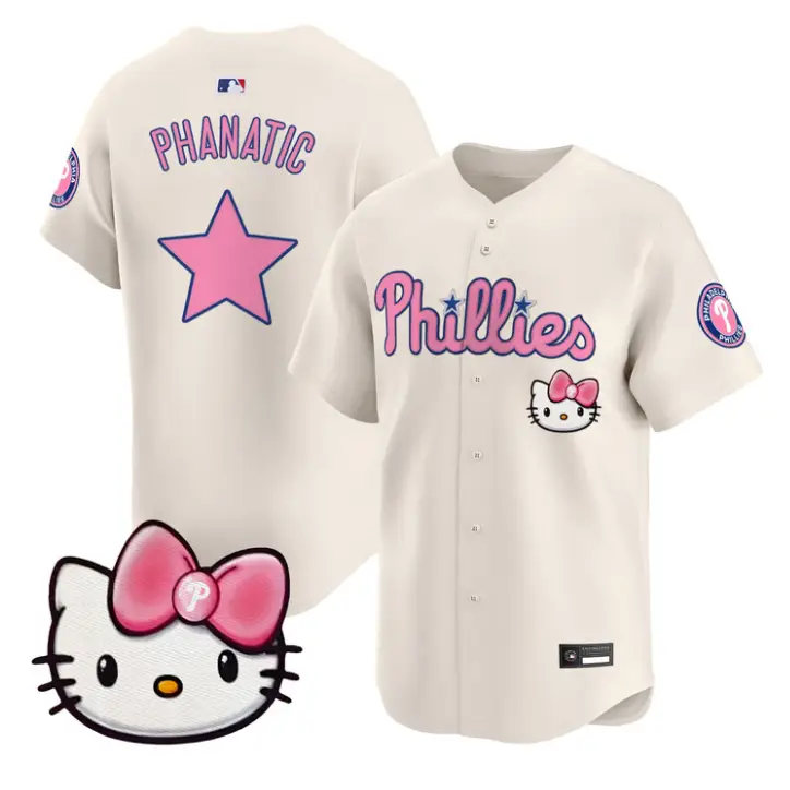 Phanatic Jersey Philadelphia Phillies Hello Kitty Stitched by My Store