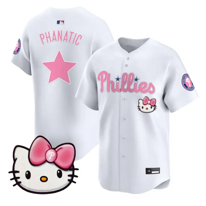 Phanatic Jersey Philadelphia Phillies Hello Kitty Stitched by My Store