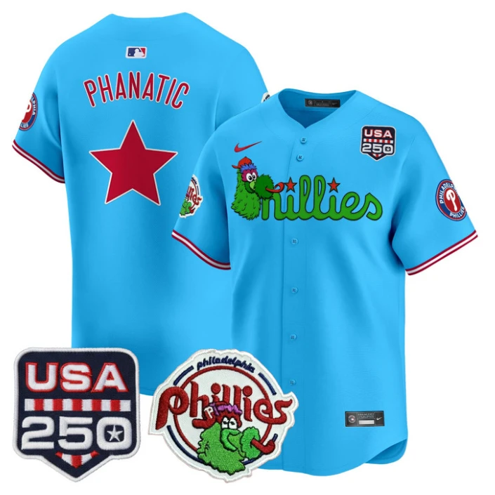 Phanatic Jersey Philadelphia Phillies Phanatic 250 USA Stitched by My Store