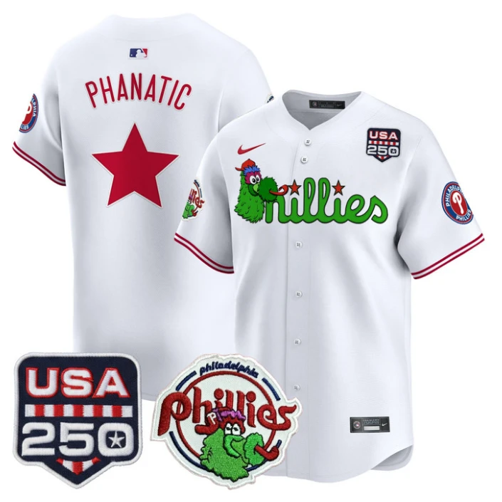 Phanatic Jersey Philadelphia Phillies Phanatic 250 USA Stitched by My Store