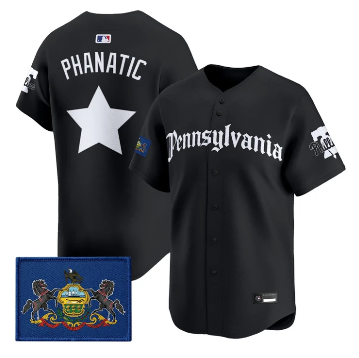 Phanatic Jersey Phillies Pennsylvania Gothic Edition Stitched by My Store