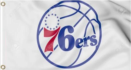 Philadelphia 76ers Custom Flag 3X5Ft Polyester Banner USA Digital Print by flagsjustdoit