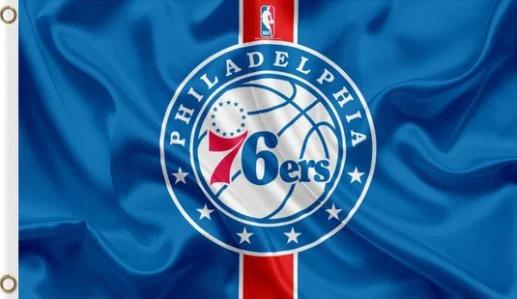 Philadelphia 76ers Custom US Flag 3X5Ft Polyester Banner USA Digital Print by flagsjustdoit