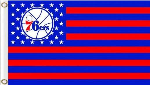 Philadelphia 76ers Star US Flag 3X5Ft Polyester Banner USA Digital Print by flagsjustdoit