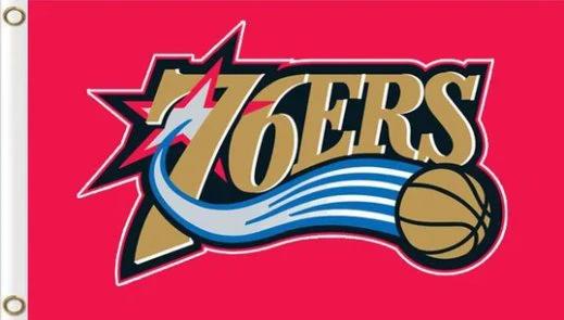 Philadelphia 76ers Team US Flag 3X5Ft Polyester Banner USA Digital Print by flagsjustdoit