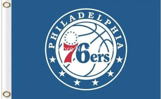 Philadelphia 76ers Team US Sport Basketball Flag 3X5Ft Polyester Banner USA Digital Print by flagsjustdoit