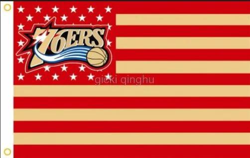 Philadelphia 76ers Team US Sport Flag 3X5Ft Polyester Banner USA Digital Print by flagsjustdoit