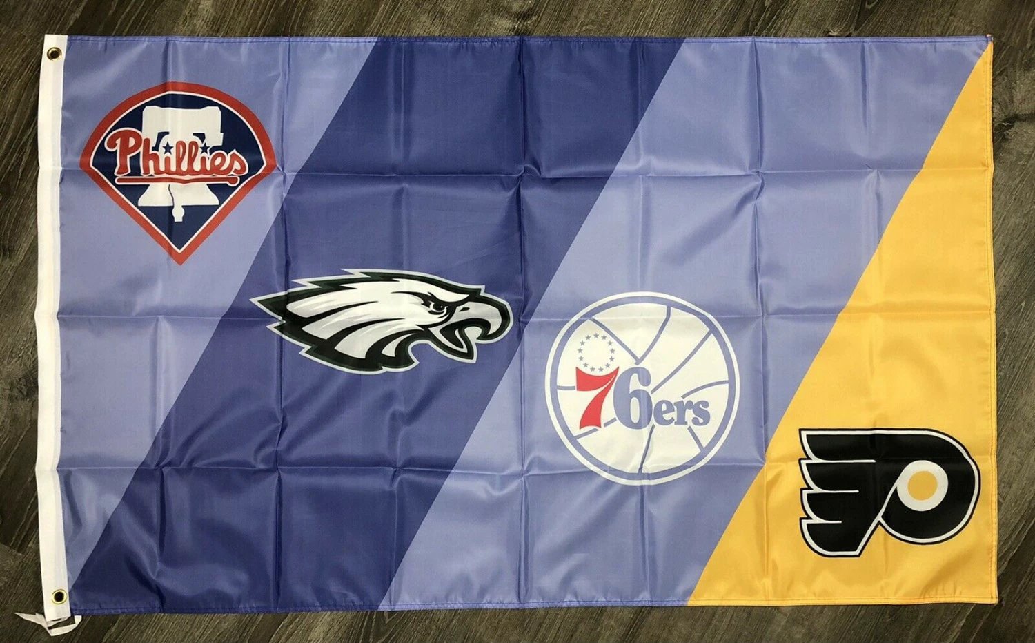 Philadelphia Eagles 76ers Flyers Phillies All Day Flag 3x5 ft Banner Man-Cave by flagsjustdoit