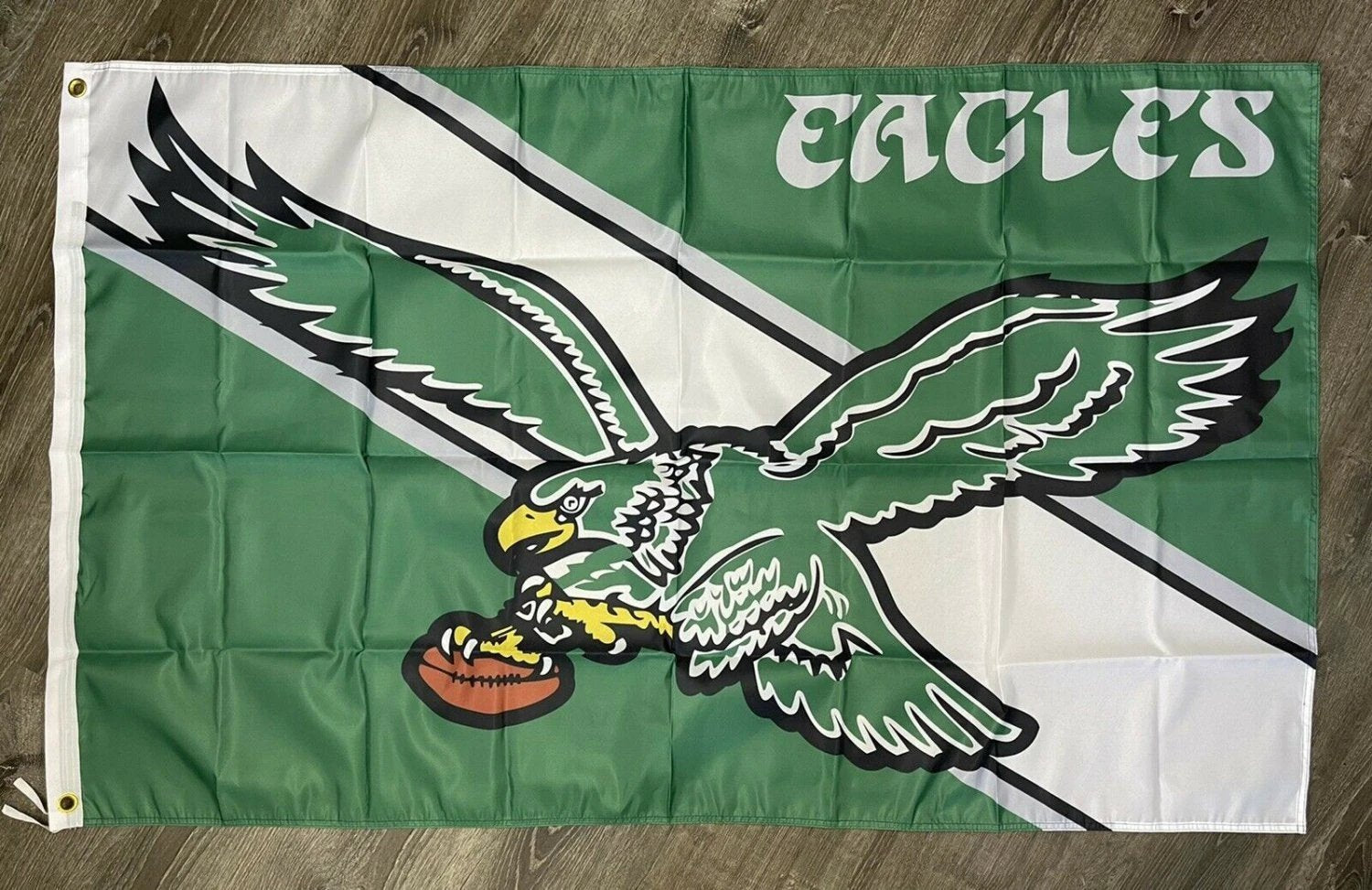 Philadelphia Eagles Retro Logo Flag 3x5 ft Sports Banner Man-Cave Garage Bar by flagsjustdoit