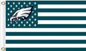 Philadelphia Eagles Star & Strips US Flag 3X5 Ft Polyester Banner USA 90x150cm by flagsjustdoit