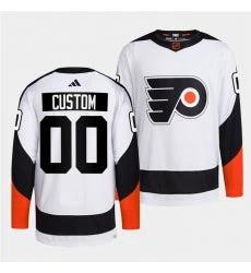 Philadelphia Flyers Custom White 2022 Reverse Retro Stitched Jersey by Hockey David