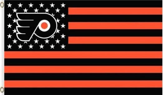 Philadelphia Flyers Star Flag 3X5Ft Polyester Digital Print Banner USA by flagsjustdoit