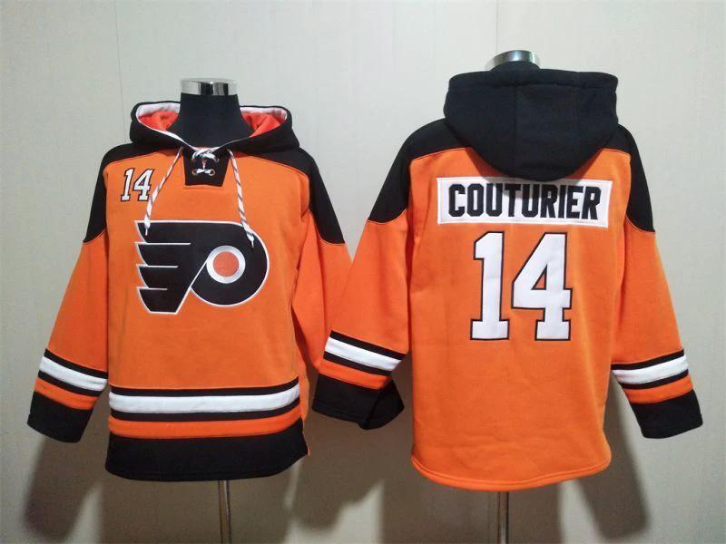 Philadelphia Flyers #14 Sean Couturier Pullover Hoodie by Hoodie Pullover