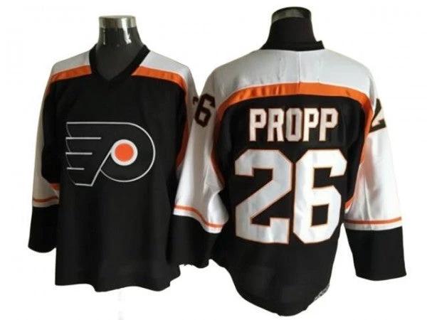 Philadelphia Flyers #26 Brian Propp Vintage CCM Jersey - Black by Hockey David