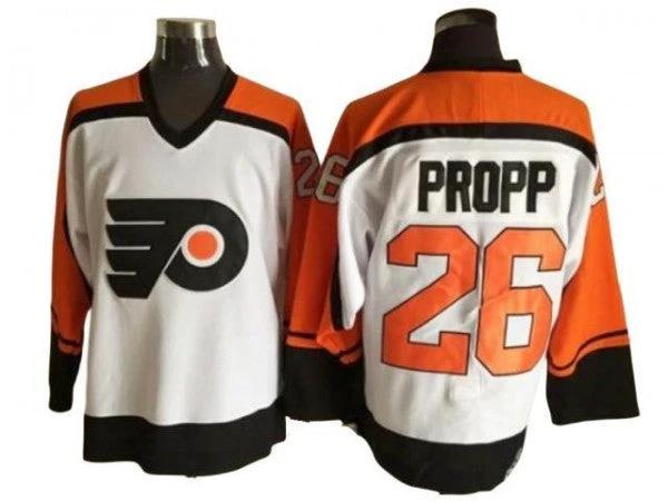 Philadelphia Flyers #26 Brian Propp Vintage CCM Jersey - White by Hockey David