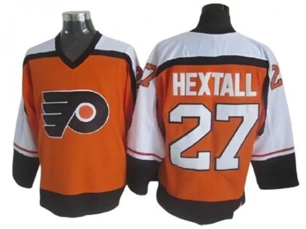 Philadelphia Flyers #27 Ron Hextall Vintage CCM Jersey - Orange by Hockey David