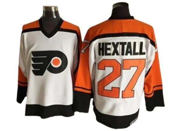 Philadelphia Flyers #27 Ron Hextall Vintage CCM Jersey - White by Hockey David