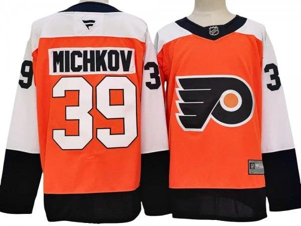 Philadelphia Flyers #39 Matvei Michkov Orange Home 2024 Jersey by Hockey David