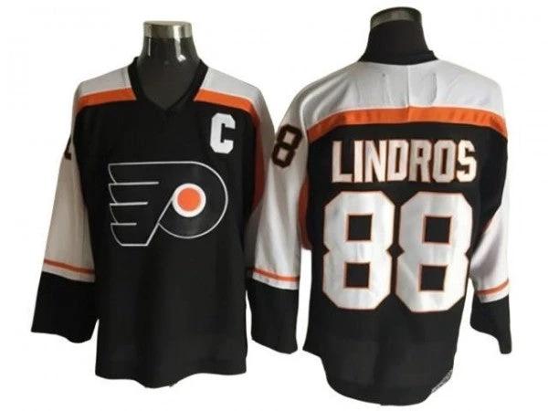 Philadelphia Flyers #88 Eric Lindros Vintage CCM Jersey - Black by Hockey David