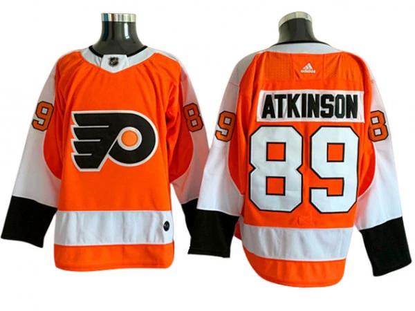 Philadelphia Flyers #89 Cam Atkinson Orange Home Jersey by Hockey David