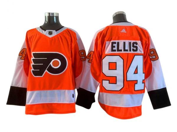 Philadelphia Flyers #94 Ryan Ellis Orange Home Jersey by Hockey David