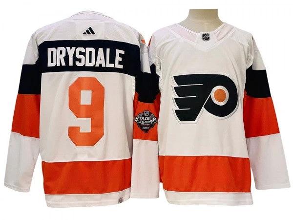 Philadelphia Flyers #9 Jamie Drysdale White 2024 NHL Stadium Jersey by Hockey David