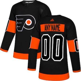 Philadelphia Flyers adidas Black Alternate Custom Jersey by Hockey David