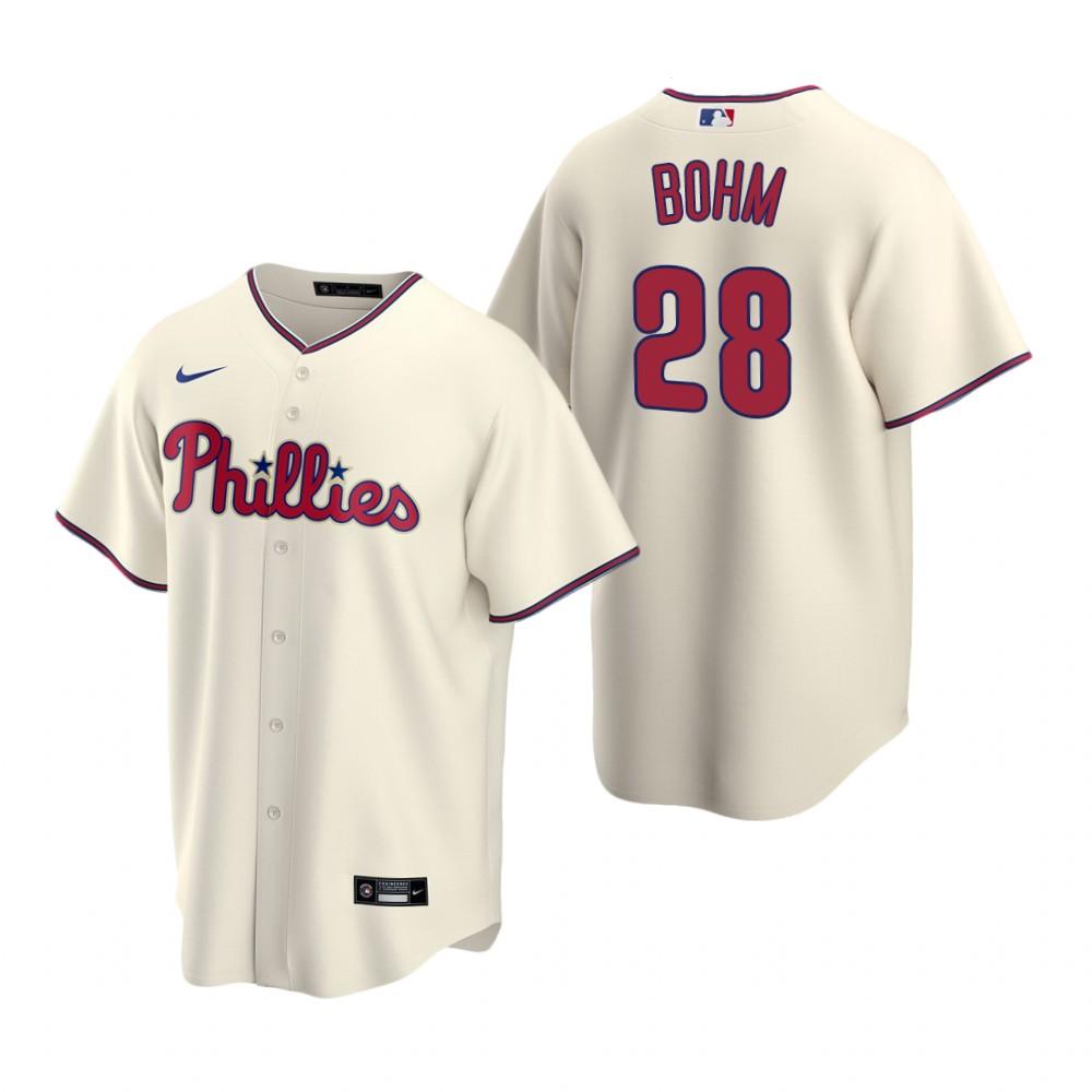 Philadelphia Phillies Alec Bohm Cream Alternate Replica Jersey by My Store
