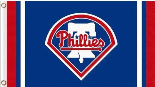 Philadelphia Phillies Custom flag 3X5Ft Banner USA Polyester with Brass Grommets by flagsjustdoit