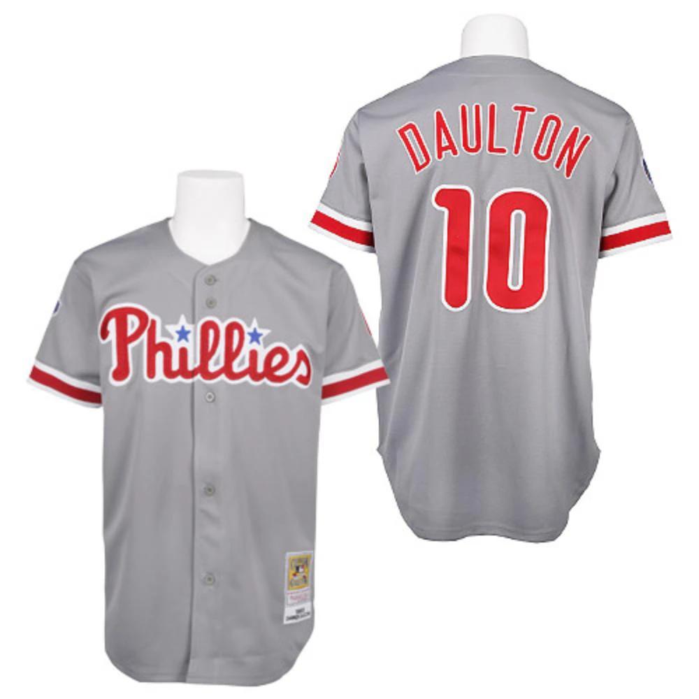 Philadelphia Phillies Darren Daulton Gray Throwback Jersey by My Store